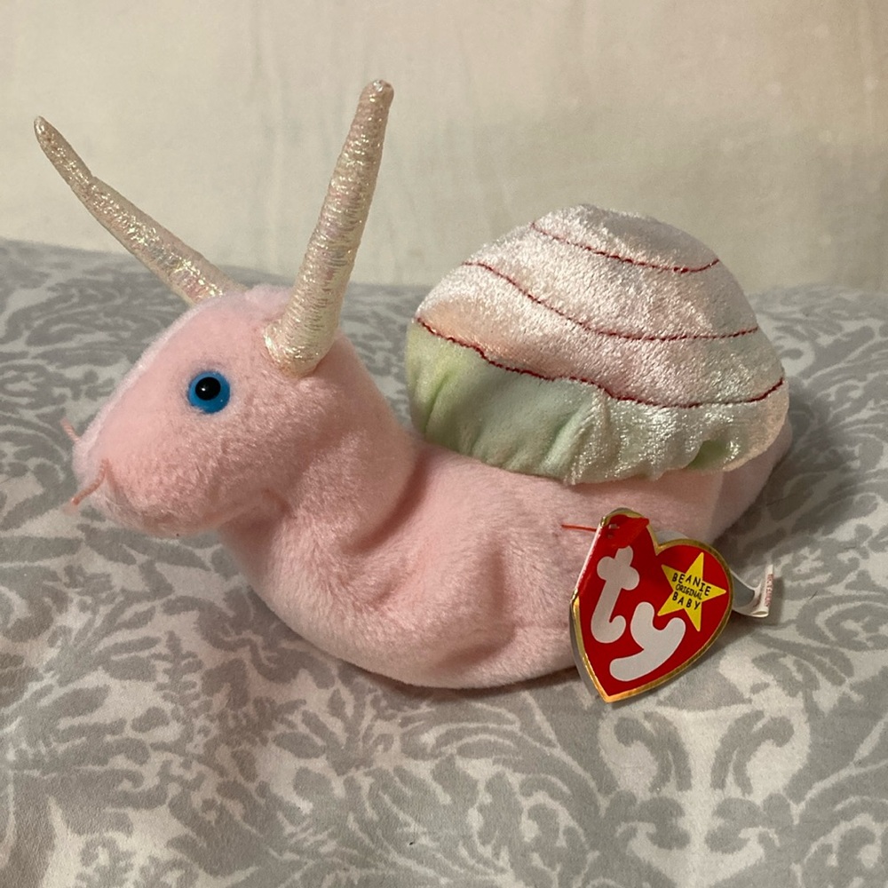 1999 Vintage Ty Beanie Baby Swirly the Snail